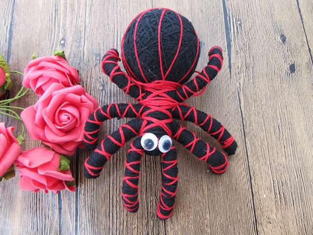 1X Handmade Spider Crochet Kit Hand Knitting Stuffed Dolls for K - Click Image to Close